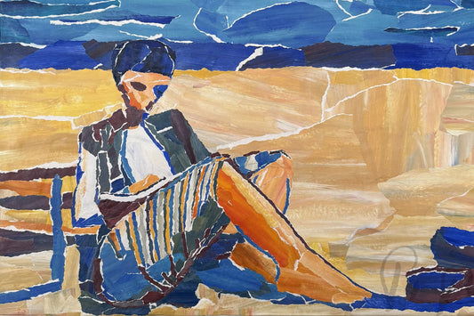 13. Girl on the Beach after Deibenkorn